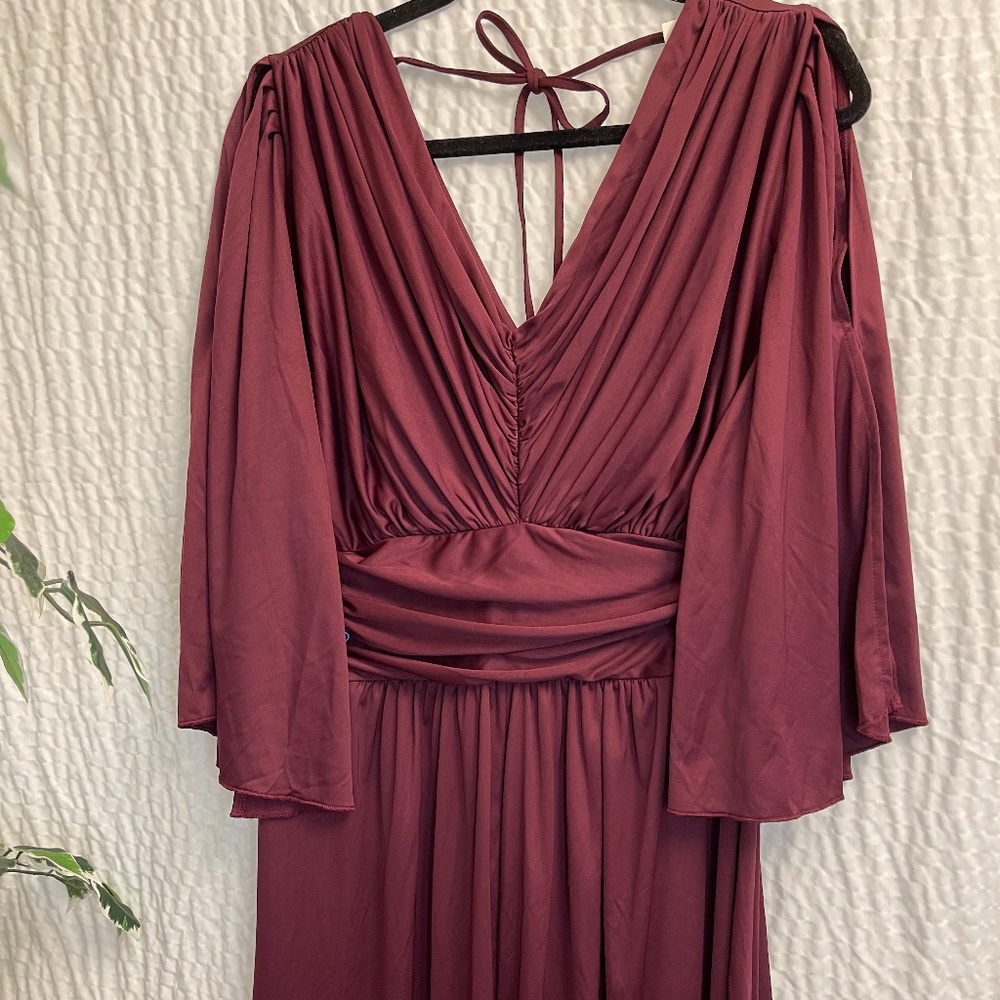 KOH KOH Plus Size Women's Long Bridesmaid Bridal Party Guest Cocktail Dress - Picture 7 of 11